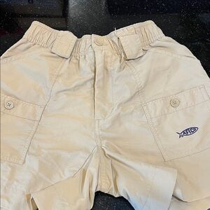 AFTCO Boys Khaki Fishing Shorts